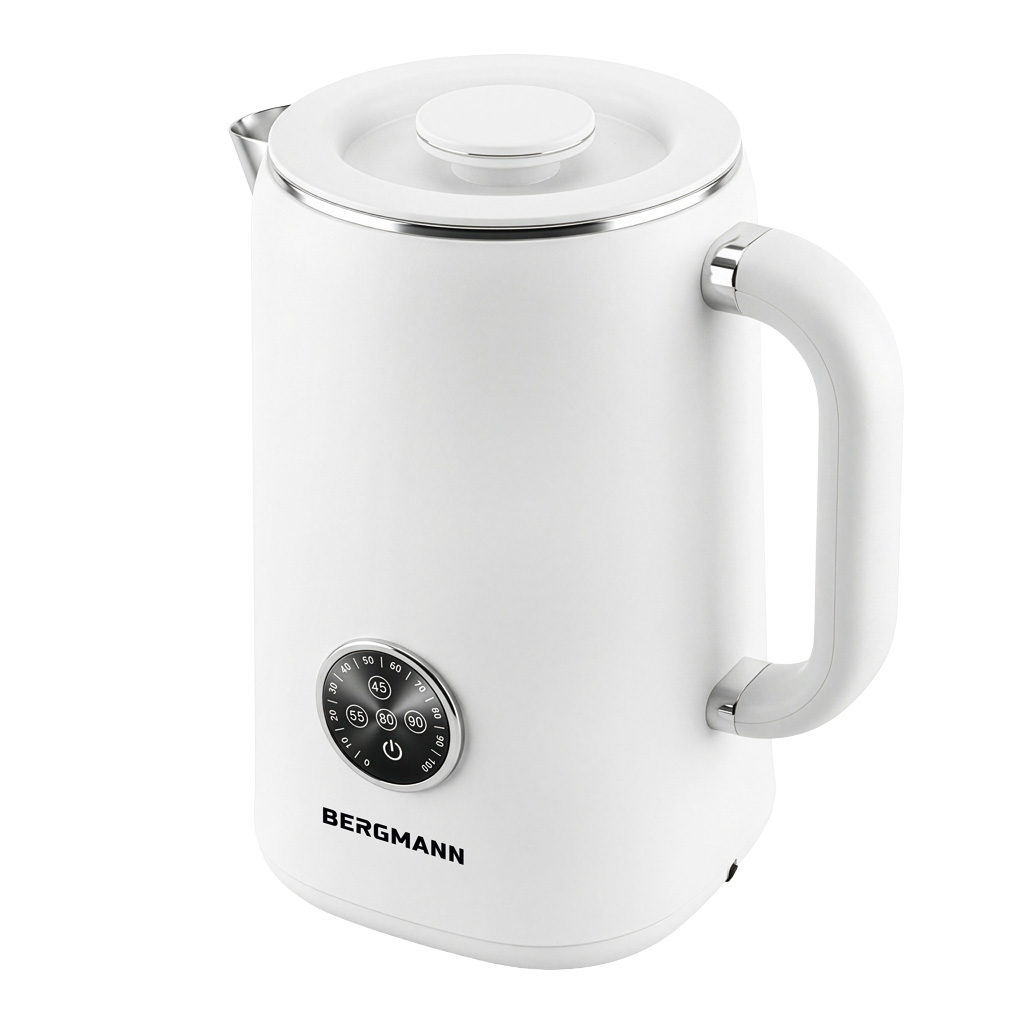 Czajnik elektryczny BERGMANN ZHL003 1,7L 1800W z regulacją temperatury 45-100°C biały