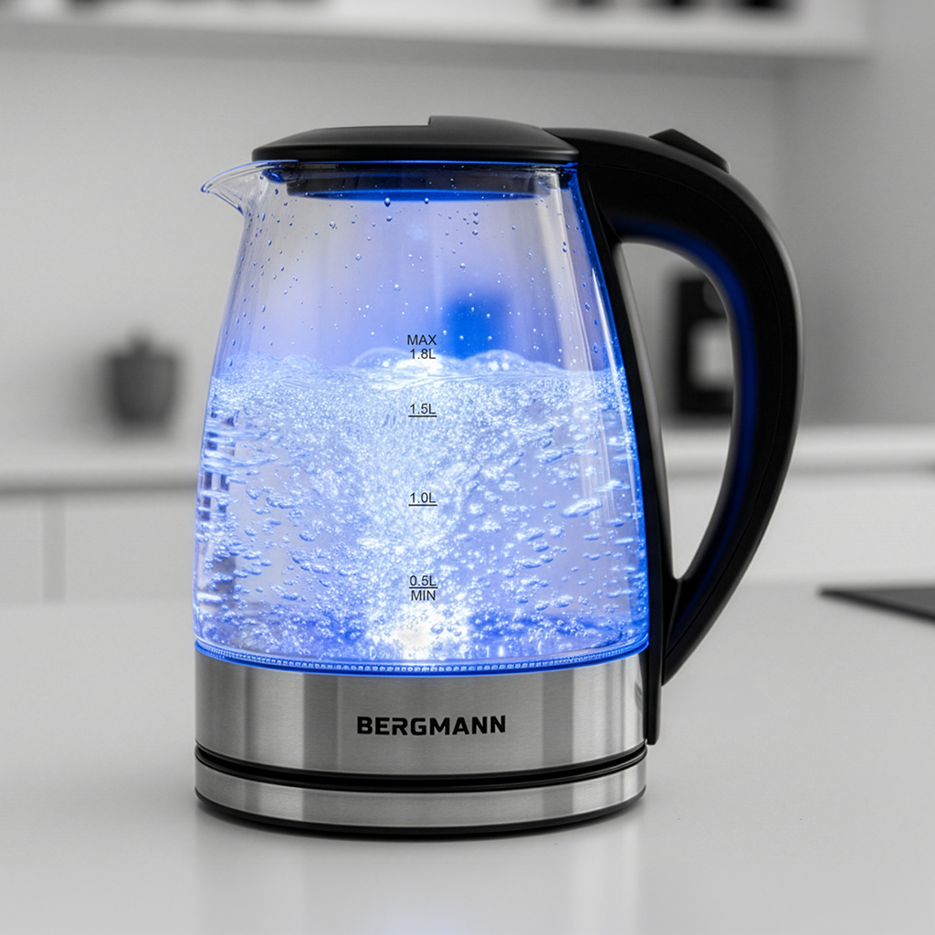 czajnik szklany z podświetleniem elektryczny