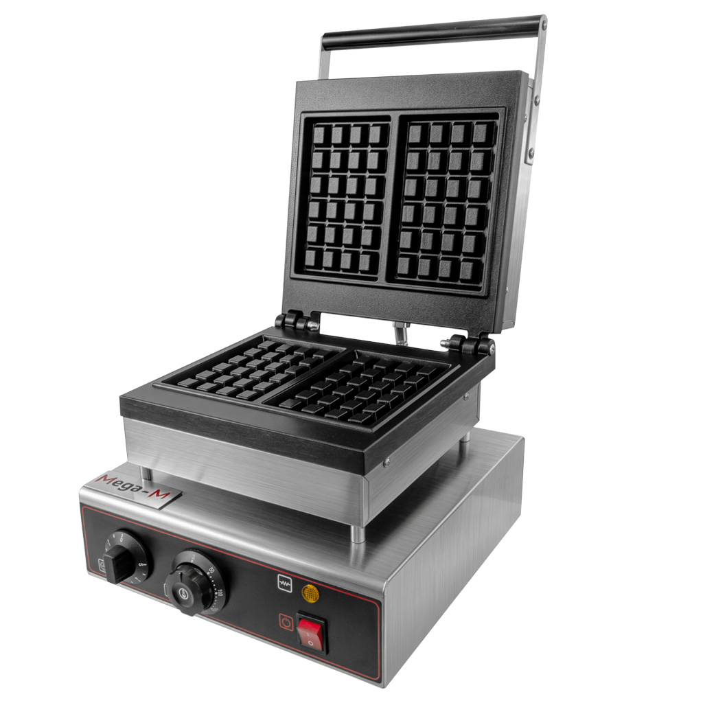 gofrownica prostokątna, gofrownica gastronomiczna Mega-M 4x6 moc 2 kW