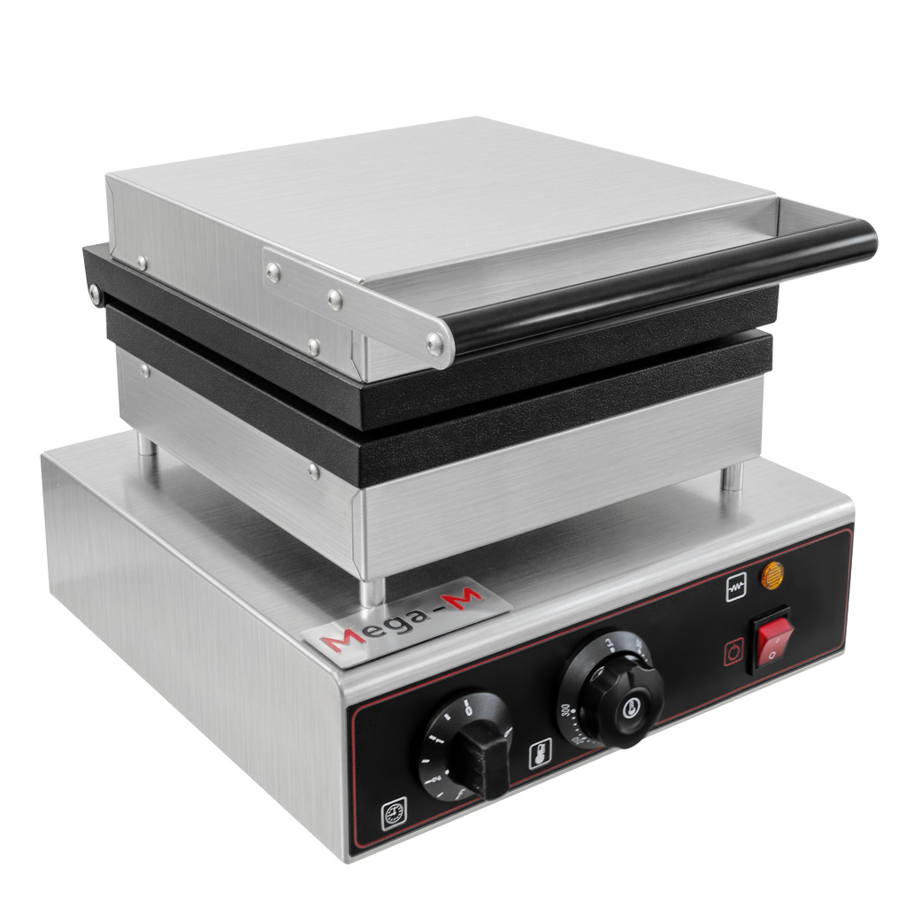 gofrownica prostokątna, gofrownica gastronomiczna Mega-M 4x6 moc 2 kW