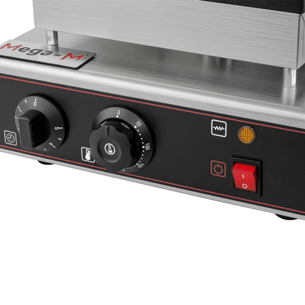 gofrownica prostokątna, gofrownica gastronomiczna Mega-M 4x6 moc 2 kW