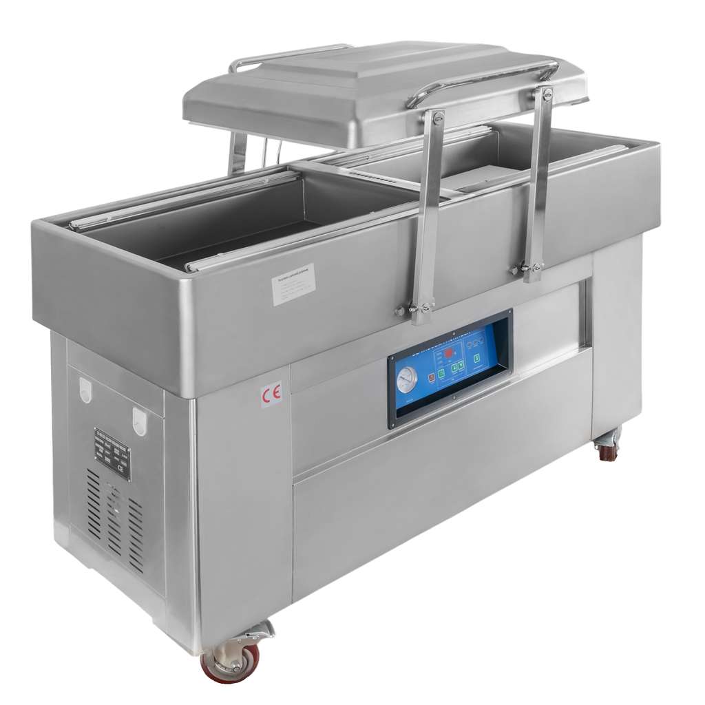 zgrzewarka 2-komorowa, pakowarka 2 komorowa Mega-M 40M3/h 4 listwy