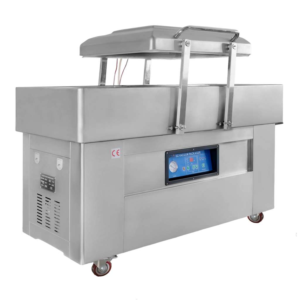 zgrzewarka 2-komorowa, pakowarka 2 komorowa Mega-M 40M3/h 4 listwy