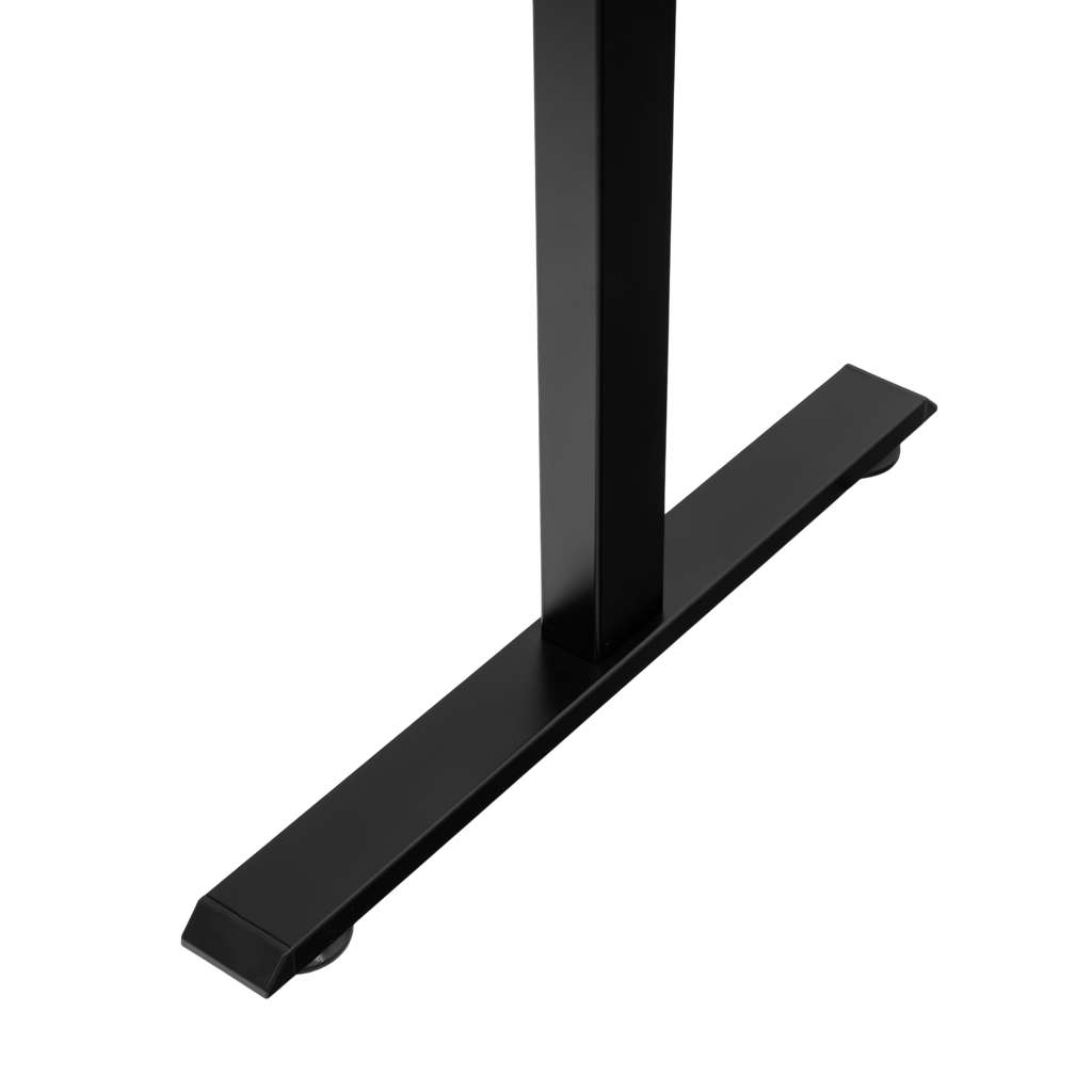 stelaż biurka regulowany elektrycznie, stelaż czarny, stelaż z regulacją wysokości, stelaż 1-silnikowy, stelaż do biurka 110-140 cm, regulowany stelaż do biurka, elektryczny stelaż biurkowy, stelaż z portami USB, ergonomiczny stelaż do biurka