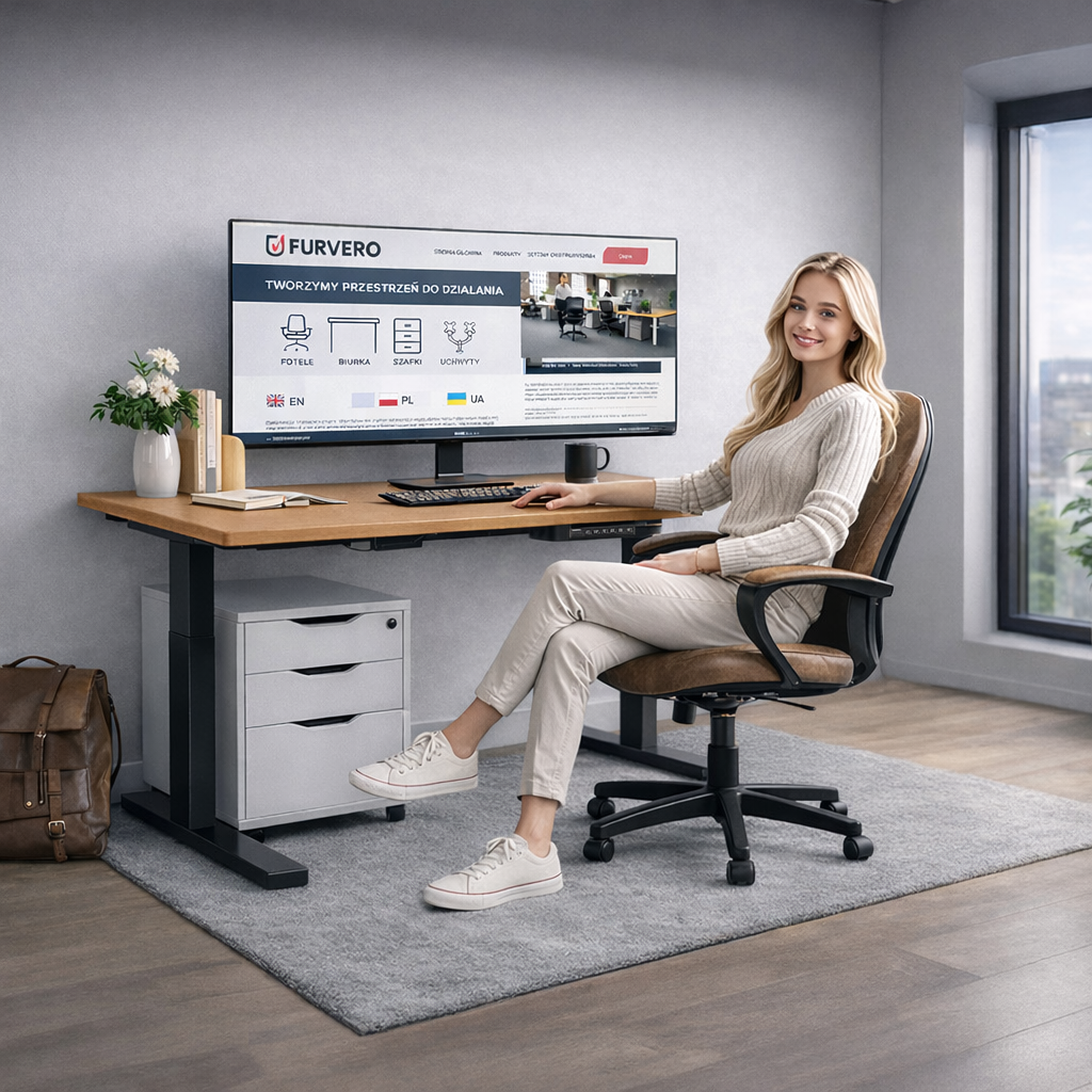 stelaż biurka regulowany elektrycznie, stelaż czarny, stelaż z regulacją wysokości, stelaż 1-silnikowy, stelaż do biurka 110-140 cm, regulowany stelaż do biurka, elektryczny stelaż biurkowy, stelaż z portami USB, ergonomiczny stelaż do biurka