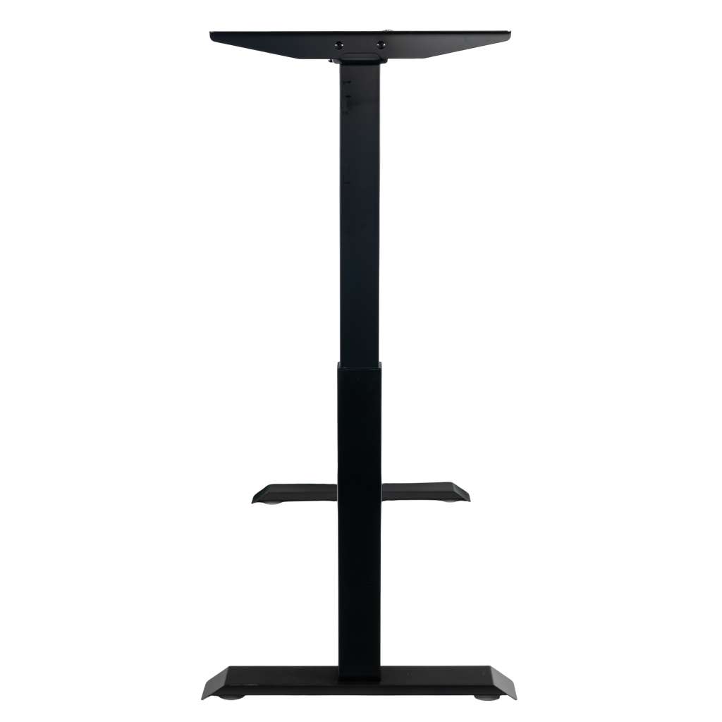 stelaż biurka regulowany elektrycznie, stelaż czarny, stelaż z regulacją wysokości, stelaż 1-silnikowy, stelaż do biurka 110-140 cm, regulowany stelaż do biurka, elektryczny stelaż biurkowy, stelaż z portami USB, ergonomiczny stelaż do biurka