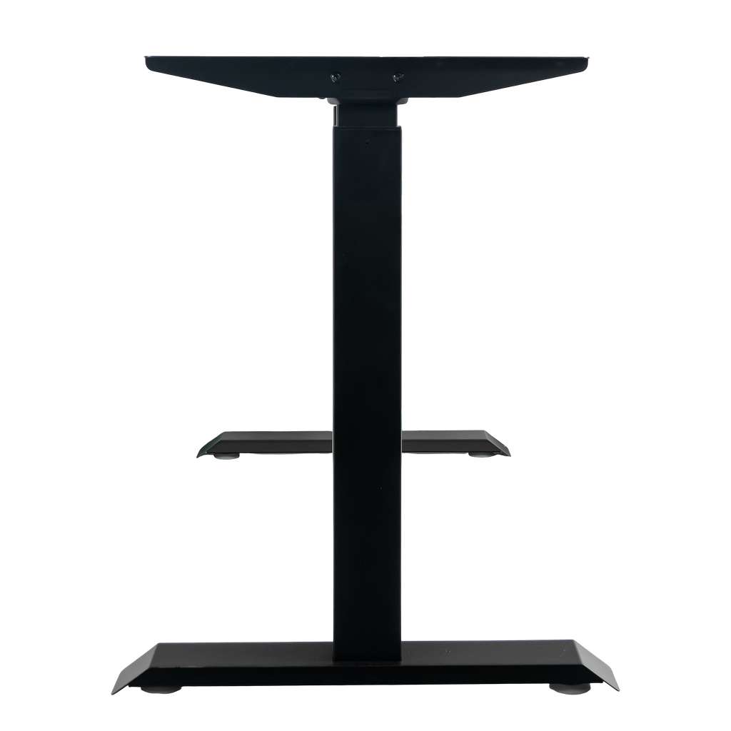 stelaż biurka regulowany elektrycznie, stelaż czarny, stelaż z regulacją wysokości, stelaż 1-silnikowy, stelaż do biurka 110-140 cm, regulowany stelaż do biurka, elektryczny stelaż biurkowy, stelaż z portami USB, ergonomiczny stelaż do biurka