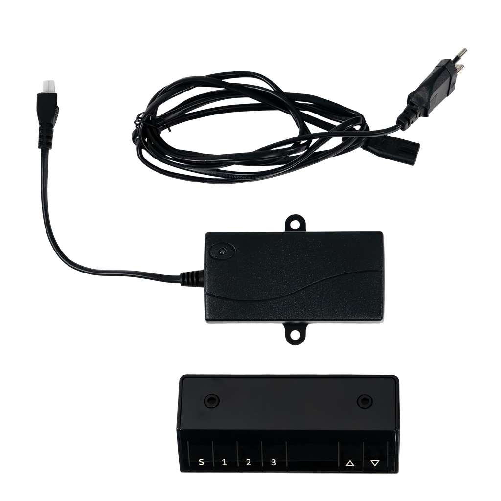 stelaż biurka regulowany elektrycznie, stelaż czarny, stelaż z regulacją wysokości, stelaż 1-silnikowy, stelaż do biurka 110-140 cm, regulowany stelaż do biurka, elektryczny stelaż biurkowy, stelaż z portami USB, ergonomiczny stelaż do biurka