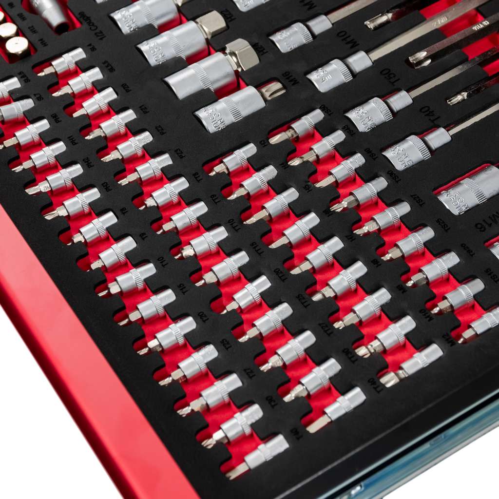 szafka narzędziowa, wózek narzędziowy warsztatowy WERKBERG PRO 7 z narzędziami