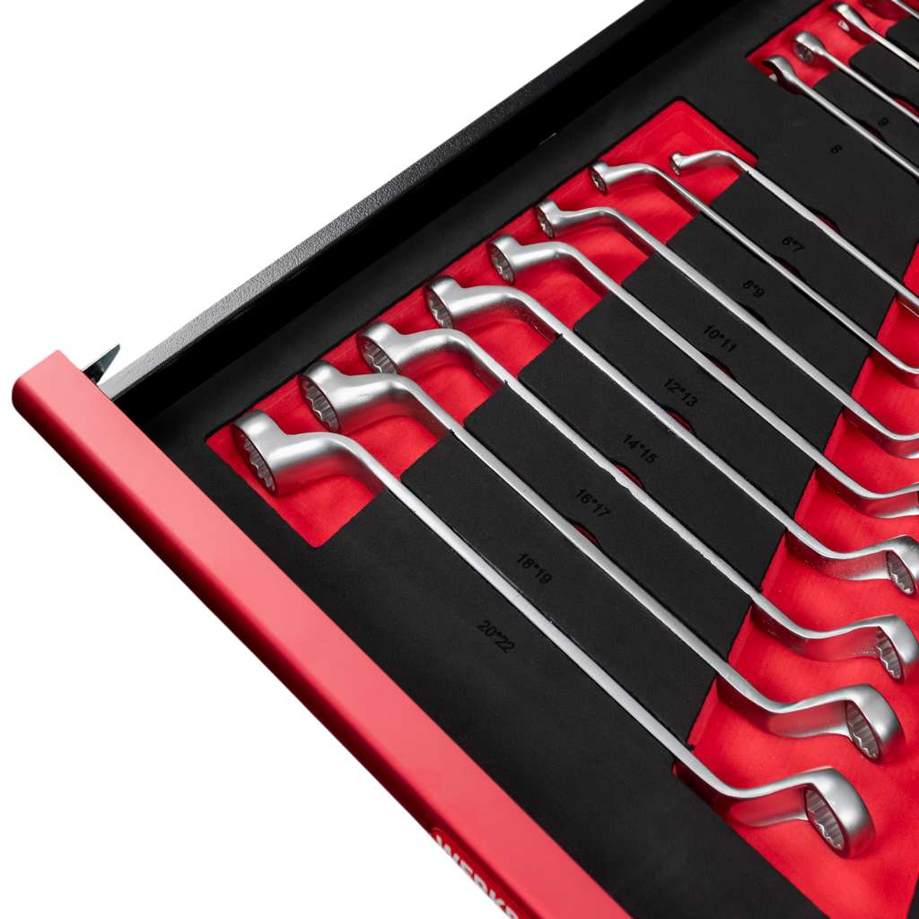 szafka narzędziowa, wózek narzędziowy warsztatowy WERKBERG PRO 7 z narzędziami