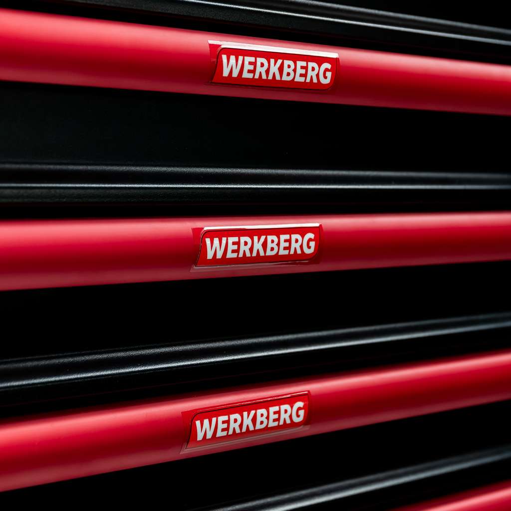 szafka narzędziowa, wózek narzędziowy warsztatowy WERKBERG PRO 7 z narzędziami