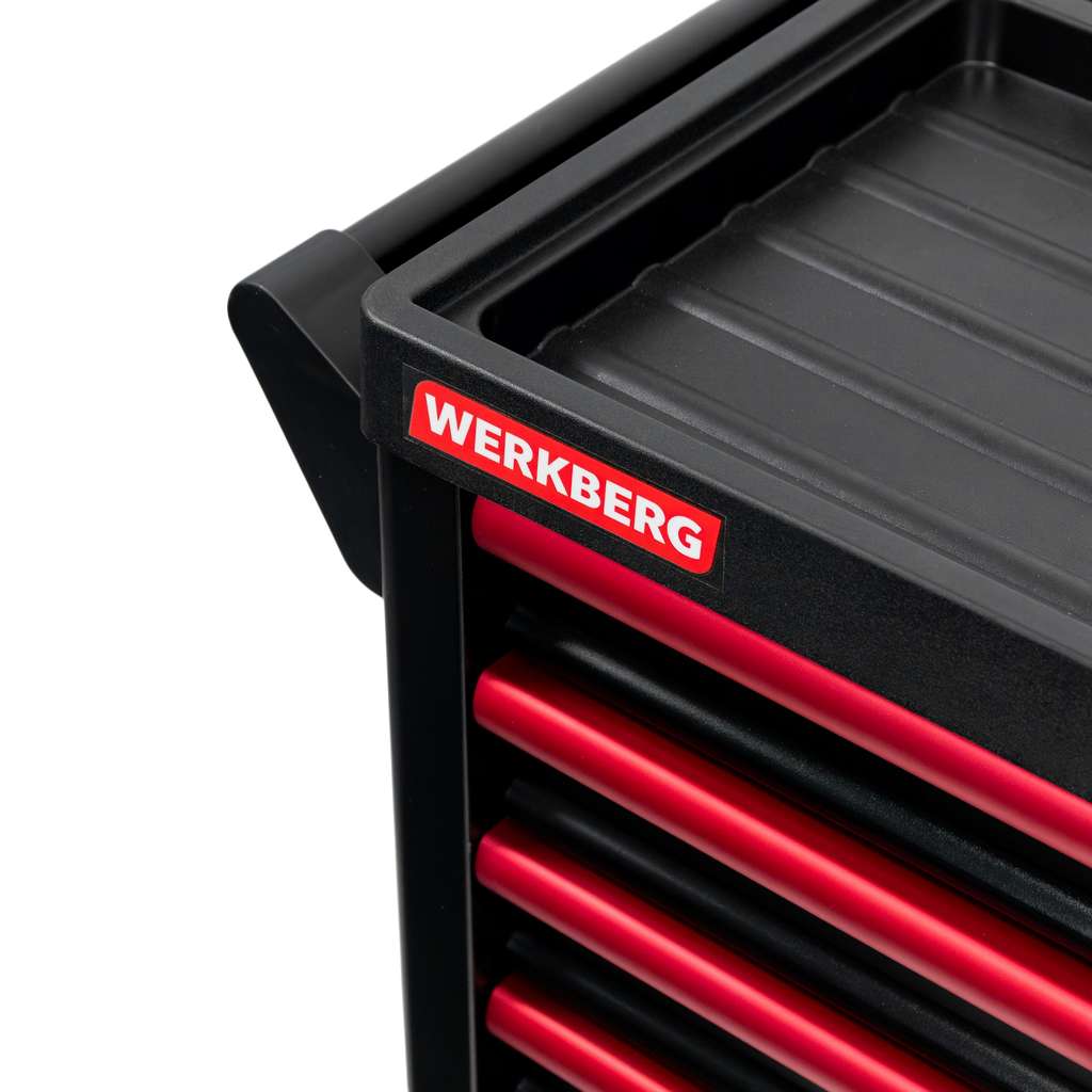 szafka narzędziowa, wózek narzędziowy warsztatowy WERKBERG PRO 7 z narzędziami