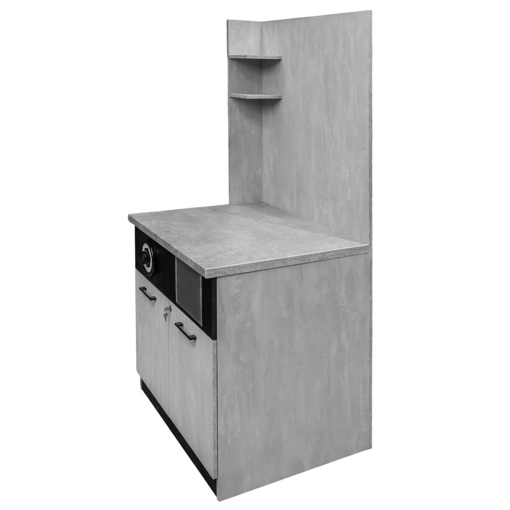 szafka pod ekspres do kawy, stacja kawowa, mebel do kawiarni, szafka gastronomiczna, szafka z oświetleniem LED, wyposażenie kawowe