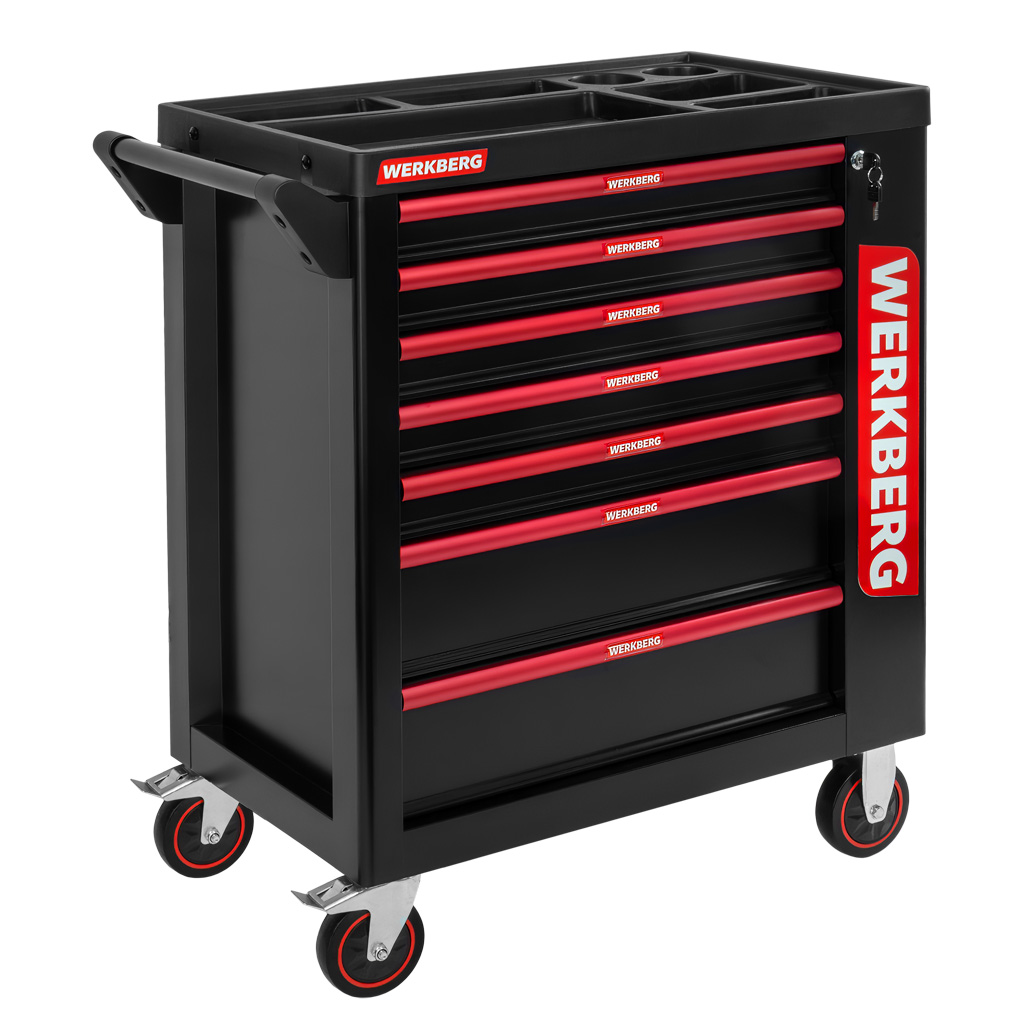 wózek narzędziowy, szafka warsztatowa na kółkach WERKBERG PRO 7