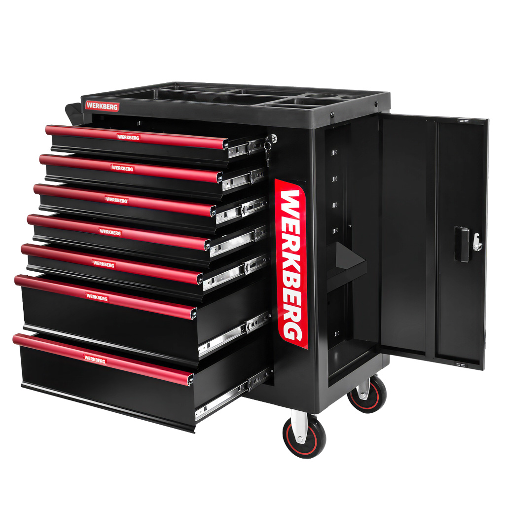 wózek narzędziowy, szafka warsztatowa na kółkach WERKBERG PRO 7
