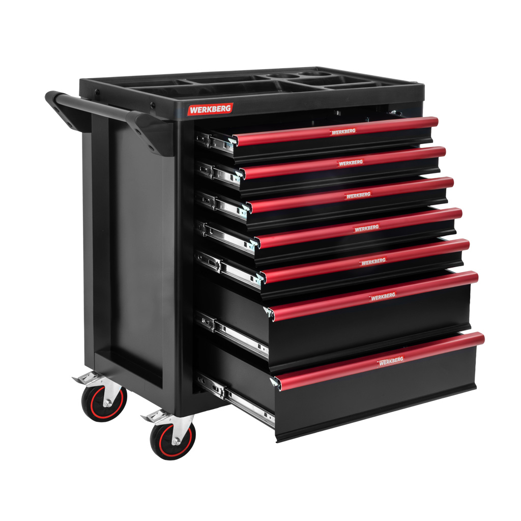 wózek narzędziowy, szafka warsztatowa na kółkach WERKBERG PRO 7