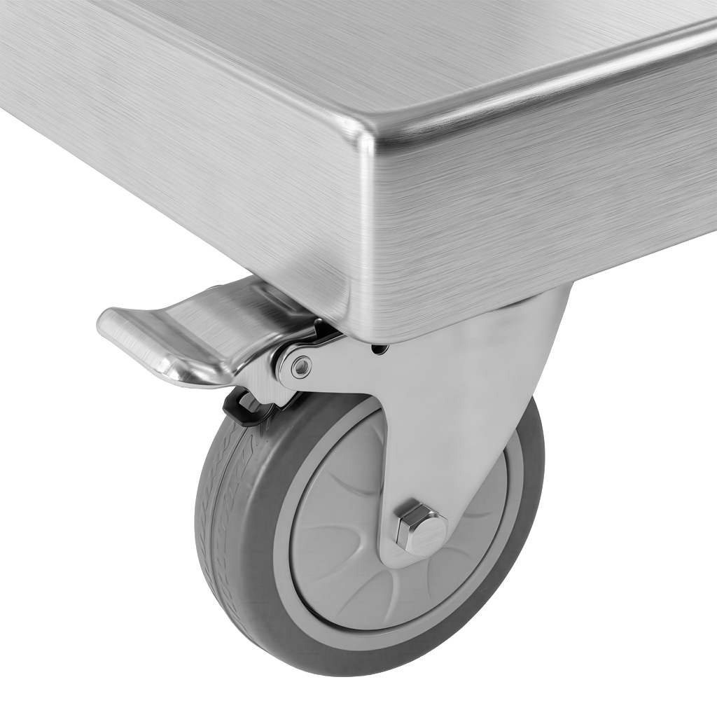 wózek transportowy, wózek gastronomiczny, wózek ze stali nierdzewnej, wózek na kółkach, wózek do gastronomii, wózek roboczy