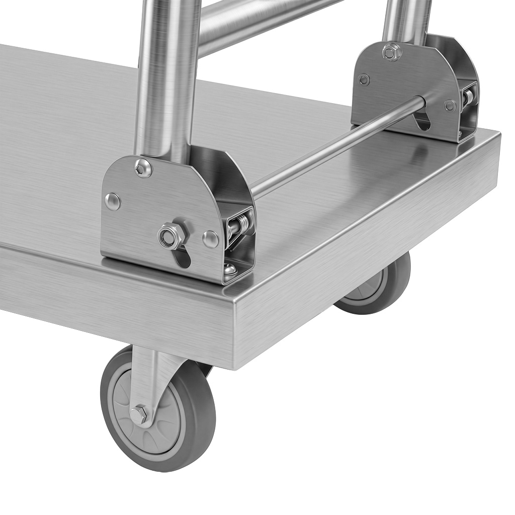 wózek transportowy, wózek gastronomiczny, wózek ze stali nierdzewnej, wózek na kółkach, wózek do gastronomii, wózek roboczy