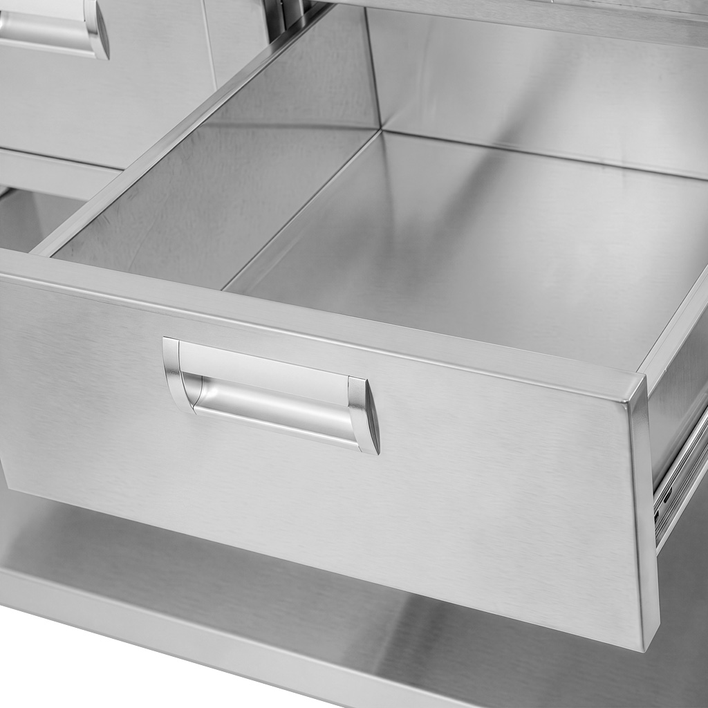 stół gastronomiczny nierdzewny z szufladami, stół roboczy do kuchni, stół przyścienny z półką, meble ze stali nierdzewnej, stół gastronomiczny z rantem, stół ze stali nierdzewnej