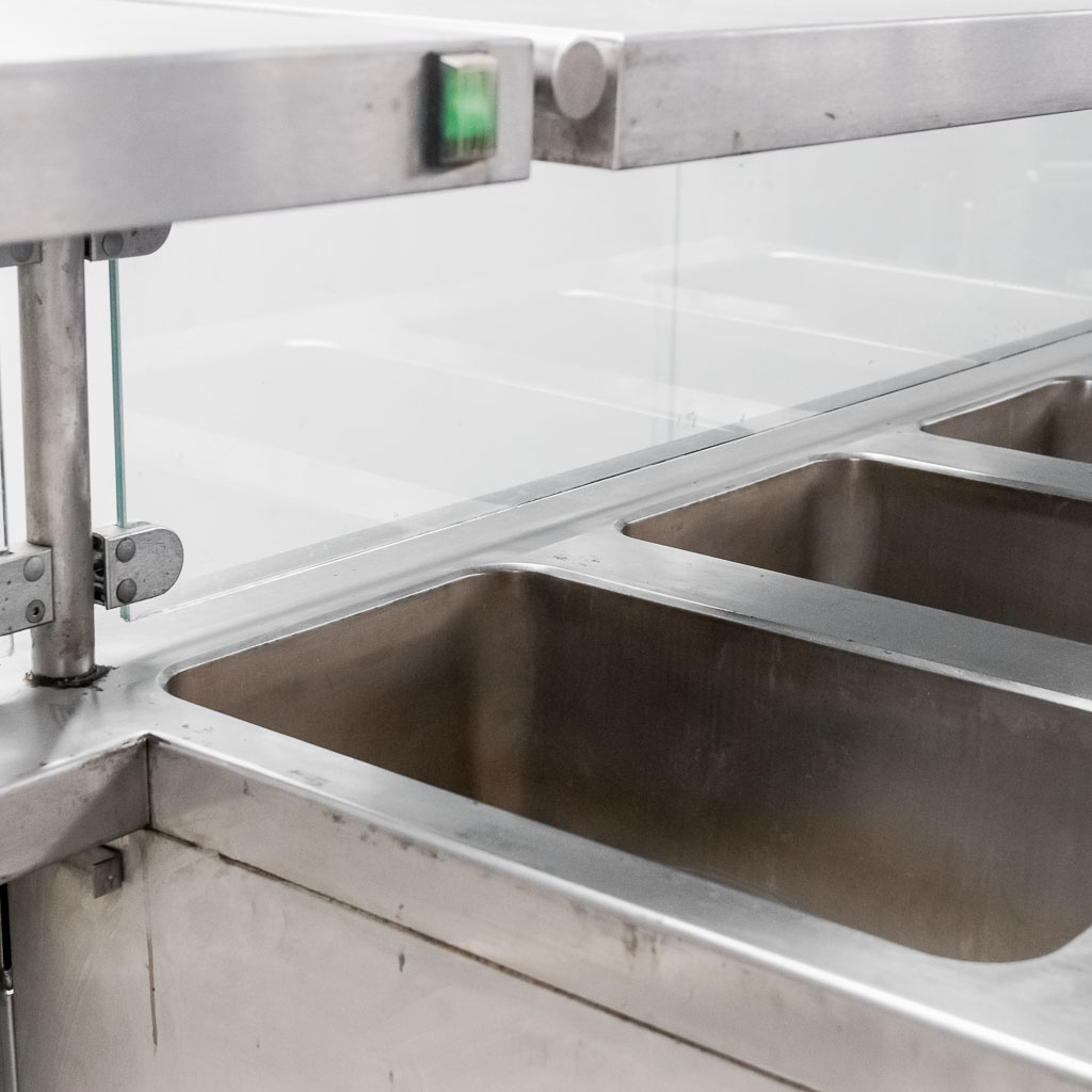 Bemar grzewczy z nadstawką DORA METAL SNT010 S-215 cm G-75 cm H-120 cm 4xGN