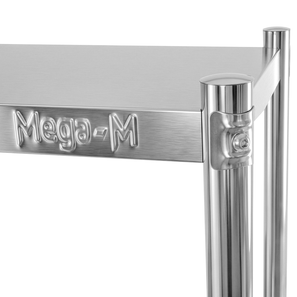 regał nierdzewny, regał gastronomiczny, regał ze stali nierdzewnej, regał magazynowy nierdzewny, regał do kuchni gastronomicznej, meble gastronomiczne stal nierdzewna, wyposażenie gastronomii, regał 4 półkowy nierdzewny, regał do restauracji