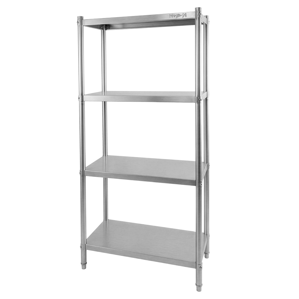 regał nierdzewny, regał gastronomiczny, regał ze stali nierdzewnej, regał magazynowy nierdzewny, regał do kuchni gastronomicznej, meble gastronomiczne stal nierdzewna, wyposażenie gastronomii, regał 4 półkowy nierdzewny, regał do restauracji