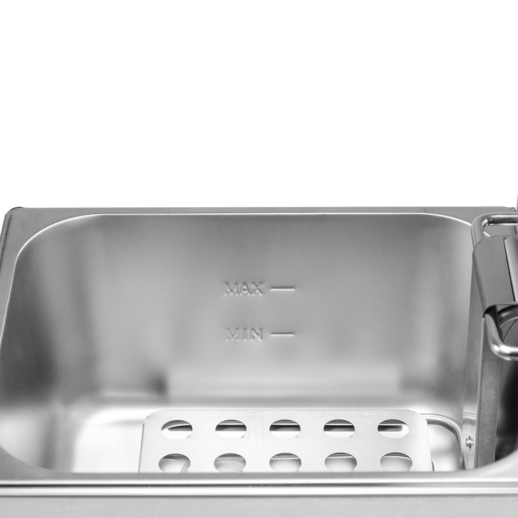 Frytownica gastronomiczna, frytownica nastawna jednokomorowa z pokrywą Mega-M 6l 3 kW