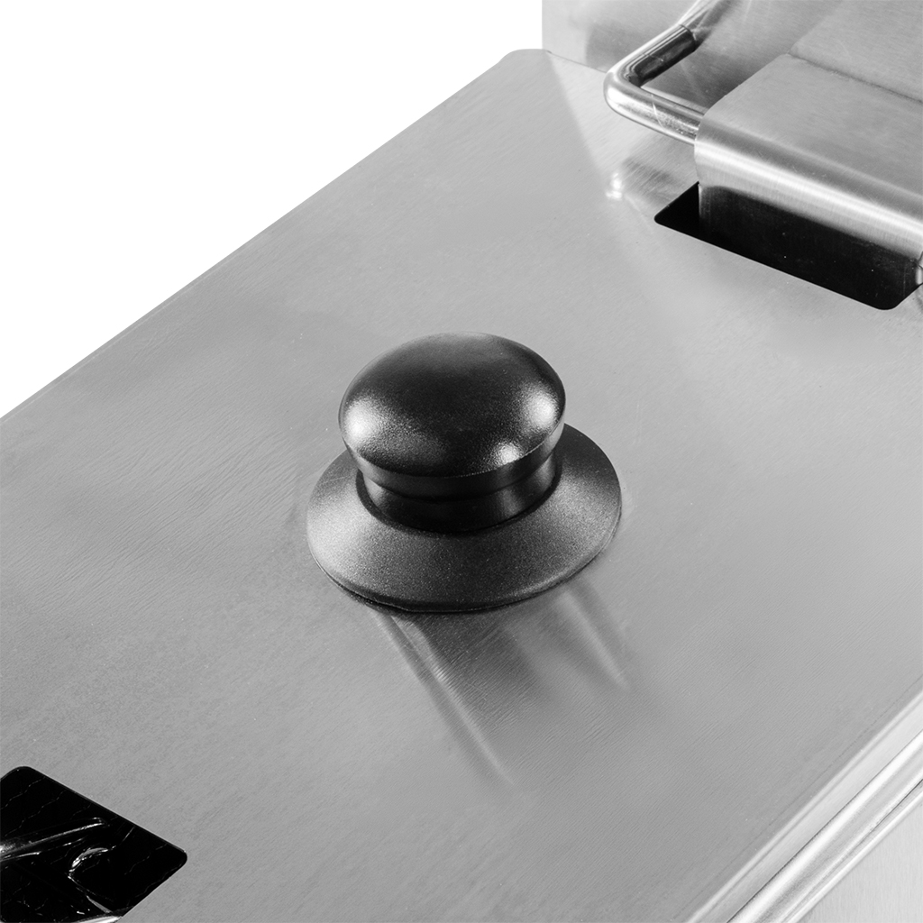 Frytownica gastronomiczna, frytownica nastawna jednokomorowa z pokrywą Mega-M 8l 3.3 kW