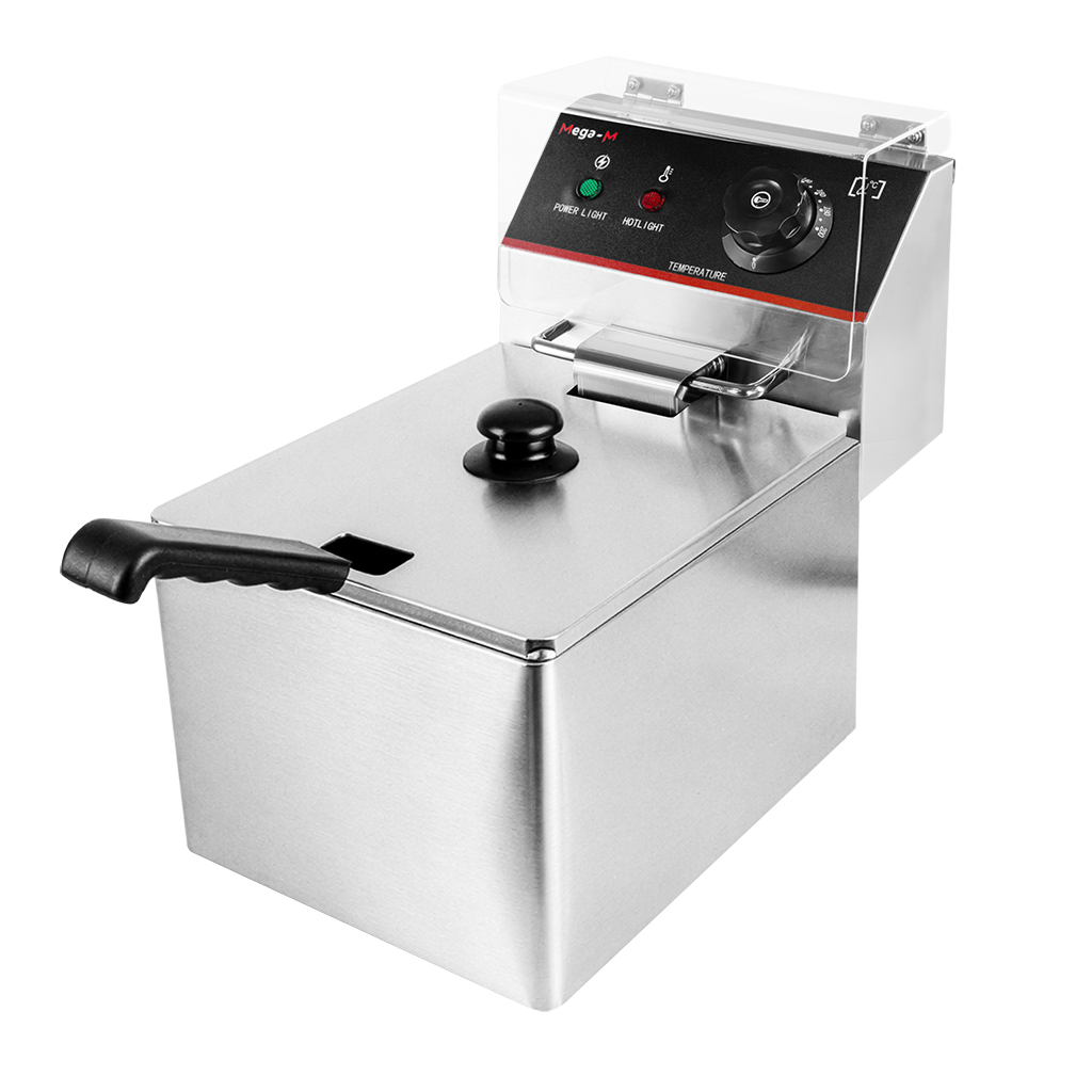 Frytownica gastronomiczna, frytownica nastawna jednokomorowa z pokrywą Mega-M 8l 3.3 kW
