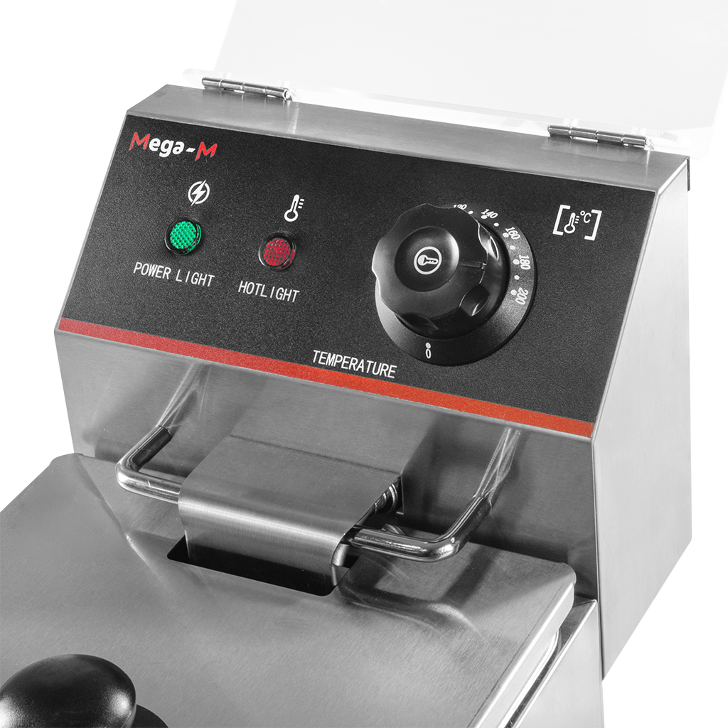 frytownica gastronomiczna, frytownica nastawna jednokomorowa z pokrywą Mega-M 4l 2 kW