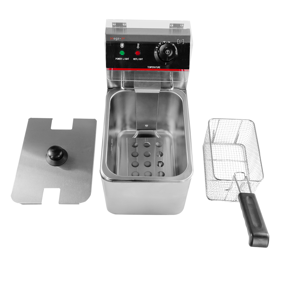 frytownica gastronomiczna, frytownica nastawna jednokomorowa z pokrywą Mega-M 4l 2 kW