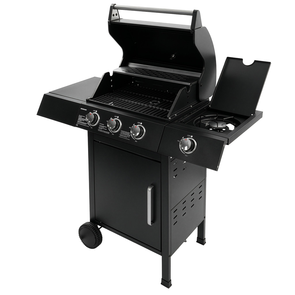 Grill gazowy BERGMANN 3+1, grill ogrodowy gazowy