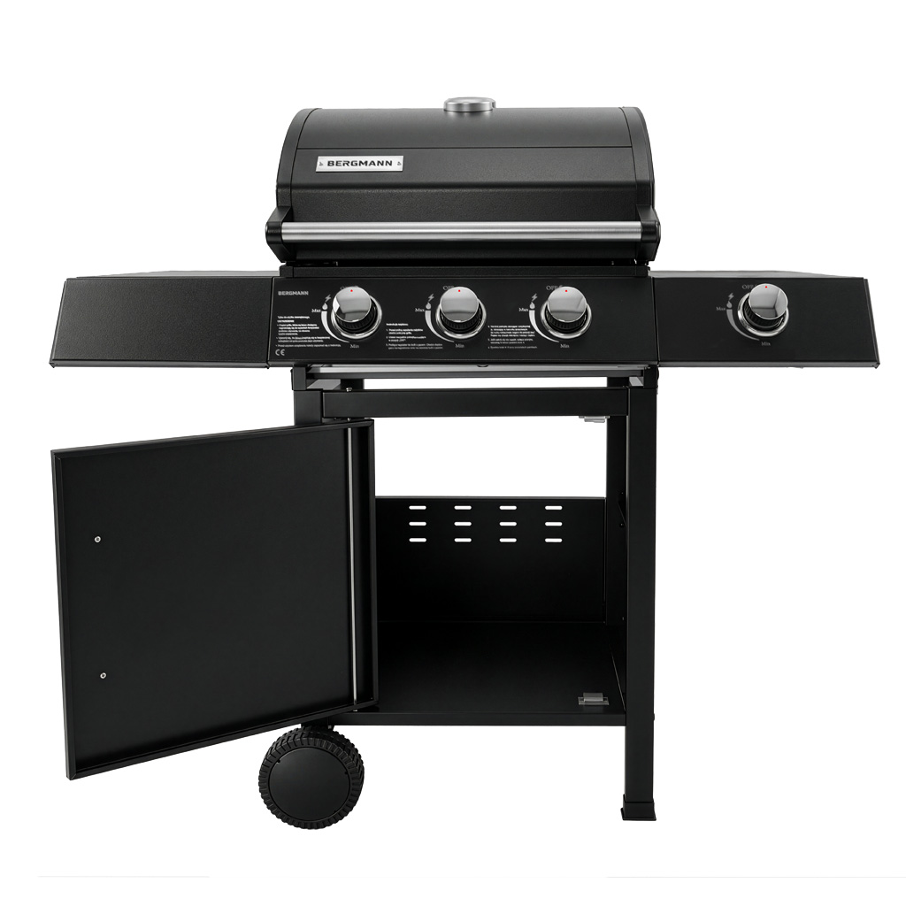 Grill gazowy BERGMANN 3+1, grill ogrodowy gazowy