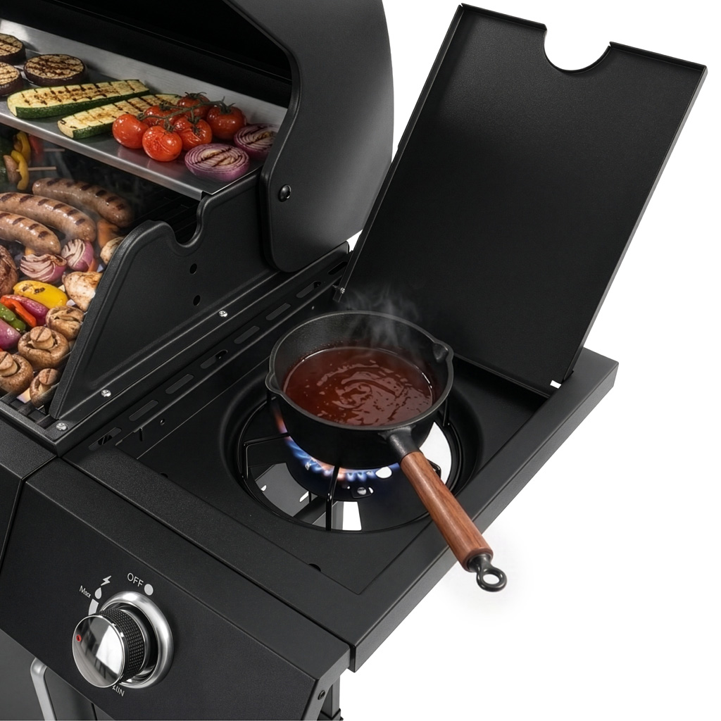 Grill gazowy BERGMANN 3+1, grill ogrodowy gazowy