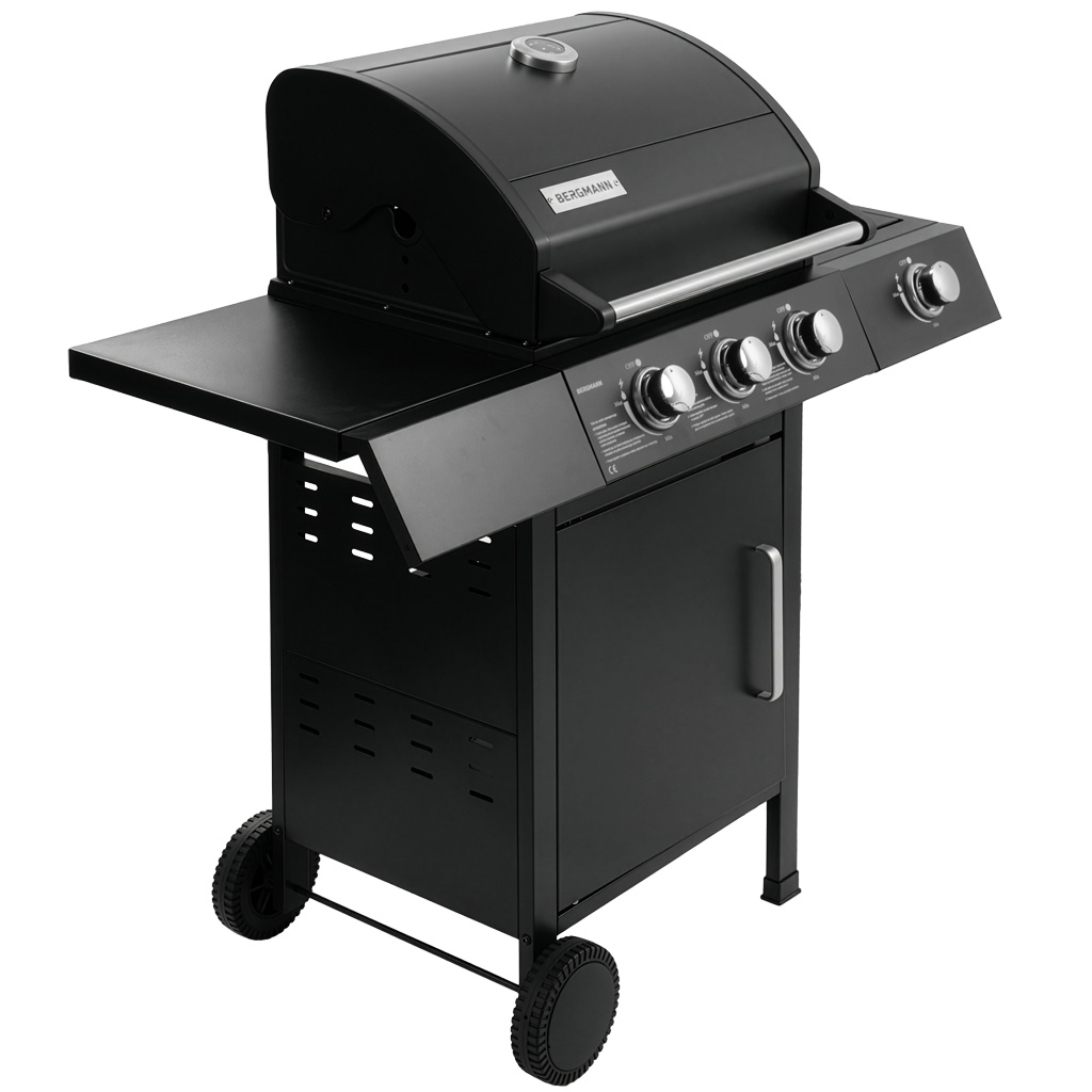 Grill gazowy BERGMANN 3+1, grill ogrodowy gazowy