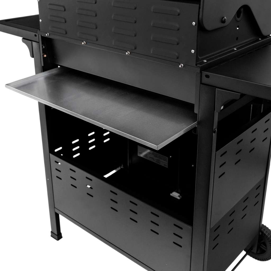 grill gazowy ogrodowy BERGMANN 4+1, grill ogrodowy gazowy ze stolikiem bocznym