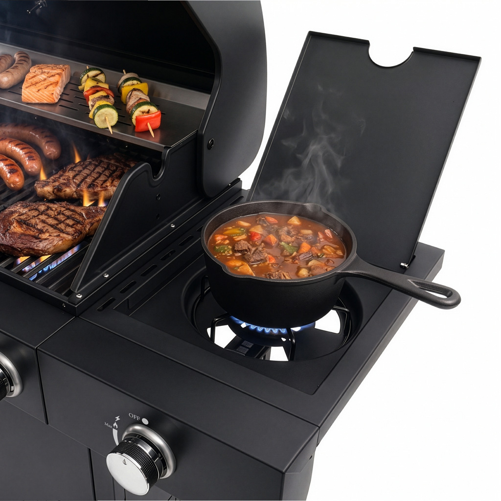 Grill gazowy BERGMANN 6+1, grill ogrodowy gazowy