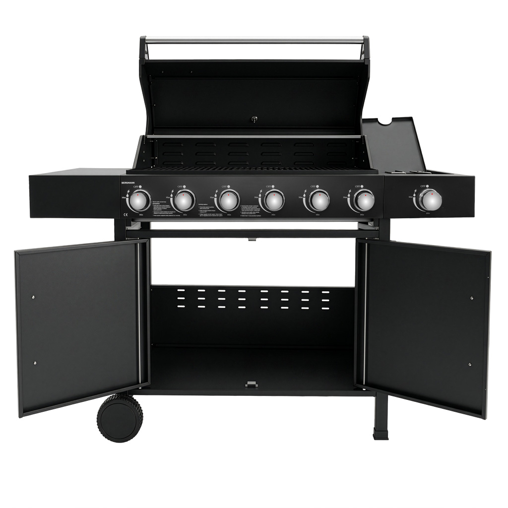 Grill gazowy BERGMANN 6+1, grill ogrodowy gazowy