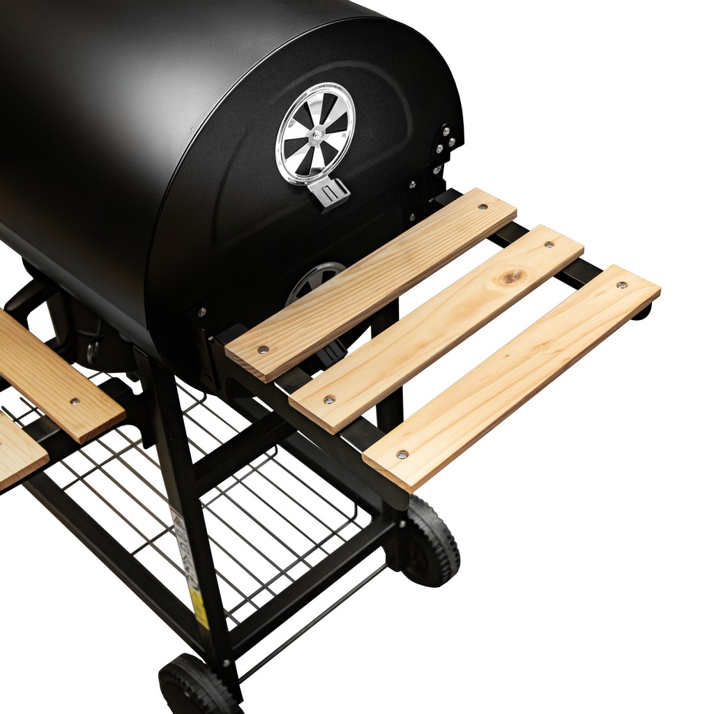 grill węglowy beczka, grill ogrodowy z pokrywą, grill z termometrem, grill wózek na kołach, grill ogrodowy mobilny