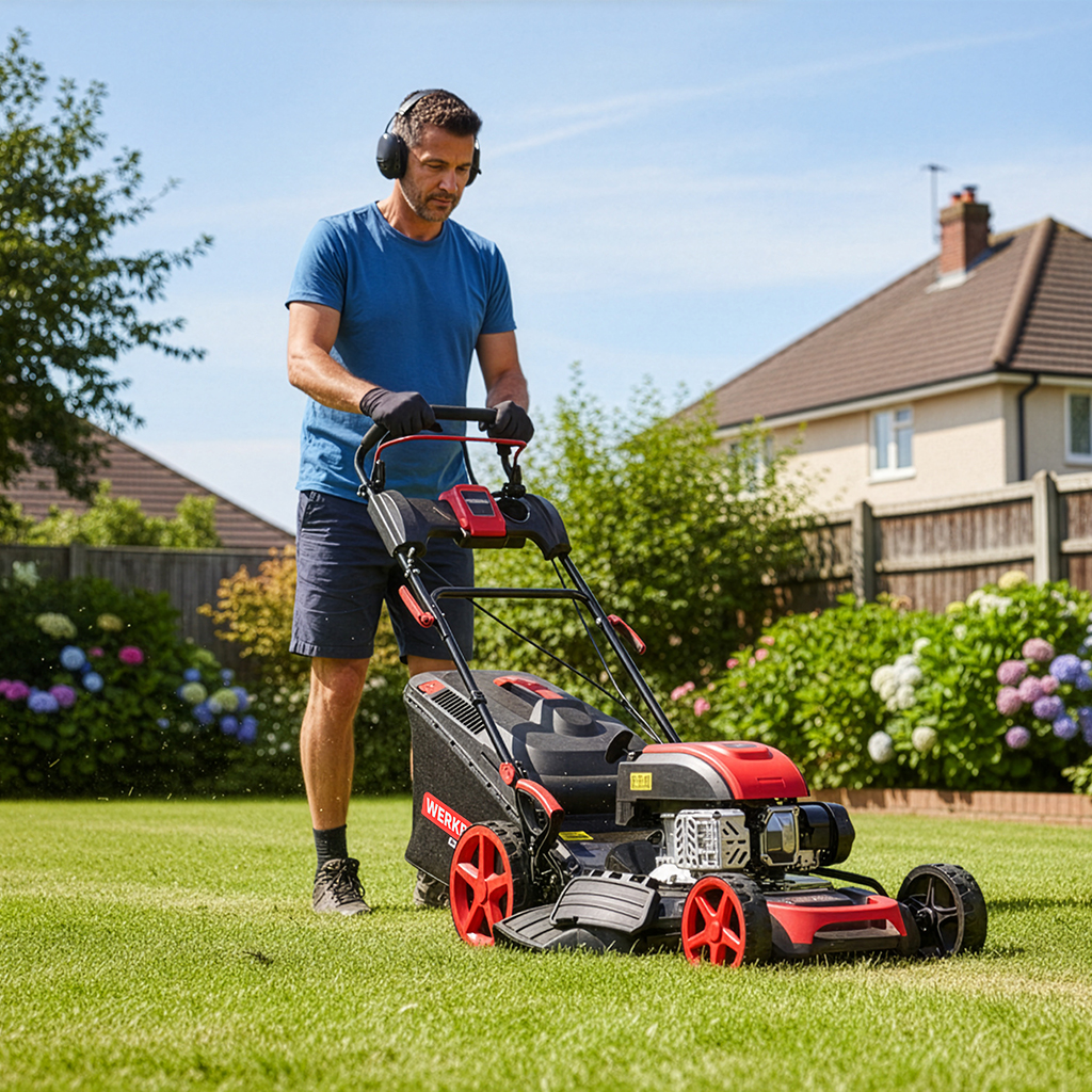 kosiarka do trawy, kosiarka z napędem, kosiarka spalinowa WERKBERG Garden 51 cm