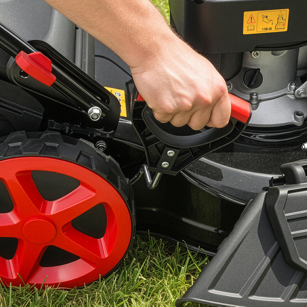 osiarka do trawy, kosiarka z napędem, kosiarka spalinowa WERKBERG Garden 51 cm