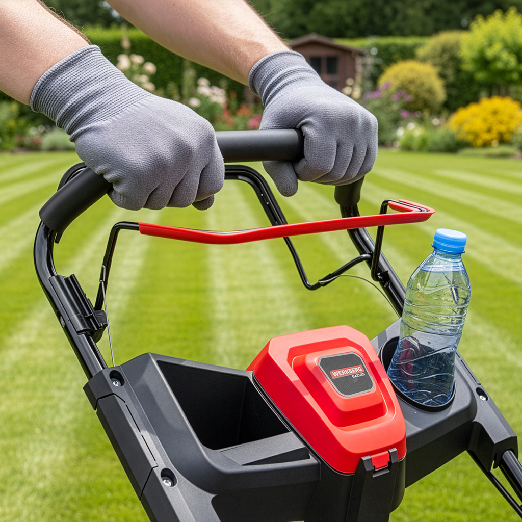 osiarka do trawy, kosiarka z napędem, kosiarka spalinowa z silnikiem HONDA WERKBERG Garden 56 cm