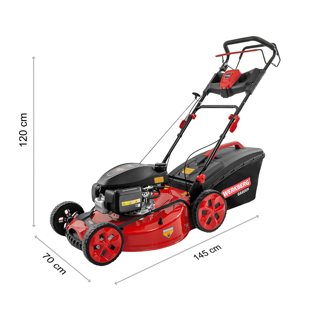 osiarka do trawy, kosiarka z napędem, kosiarka spalinowa z silnikiem HONDA WERKBERG Garden 56 cm