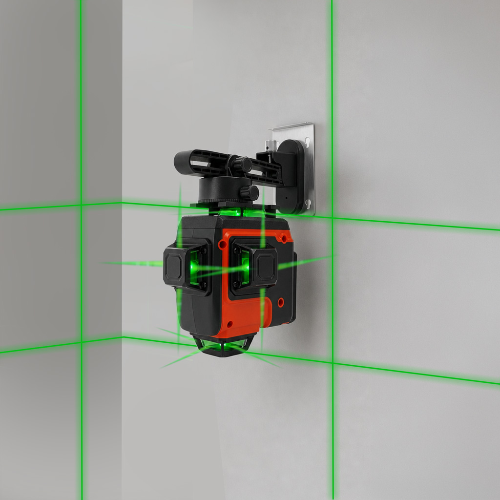 poziomica laserowa 4D, laser krzyżowy 16 linii, poziomica laserowa 360, laser do płytek, laser do sufitów podwieszanych, laser do zabudowy GK, poziomica z pilotem, laser budowlany, poziomica laserowa