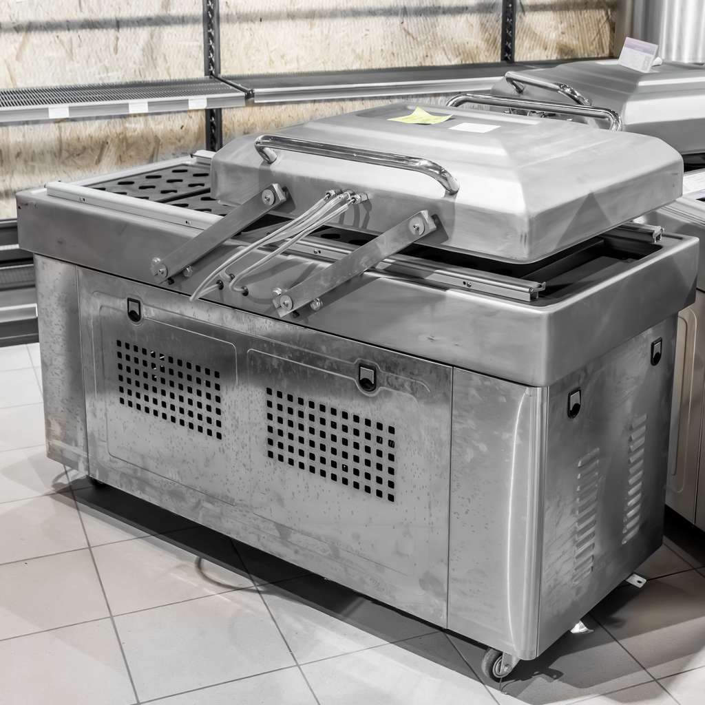 pakowarka zgrzewarka komorowa, pakowarka próżniowa 2 komorowa Mega-M D601 cm, pakowarka wolnostojąca