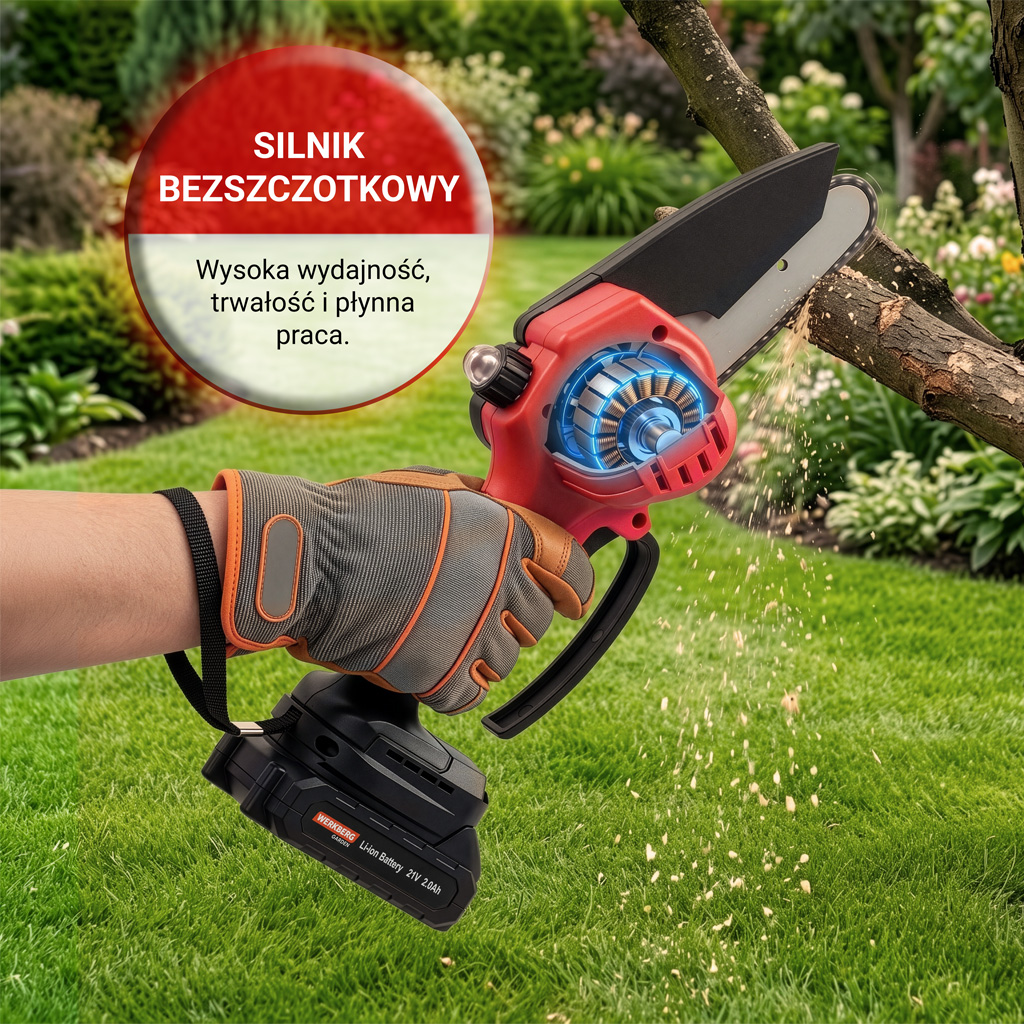 piła akumulatorowa, mini pilarka, pilarka, piła do gałęzi, piła ogrodowa bezprzewodowa, narzędzia ogrodowe akumulatorowe