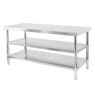 Stół gastronomiczny ze stali nierdzewnej centralny z 2 półkami Mega-M X STANDARD 180x60x85 cm