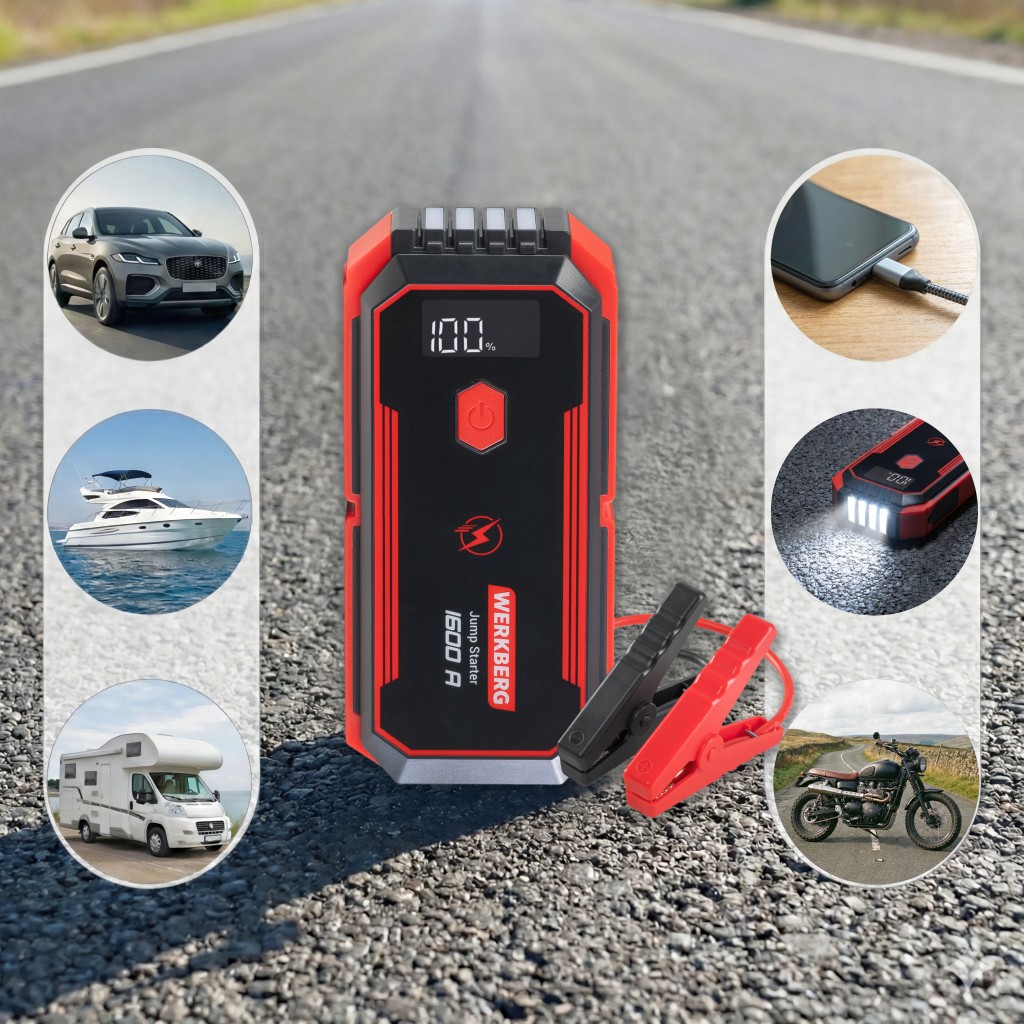 Urządzenie rozruchowe Powerbank Booster WERKBERG