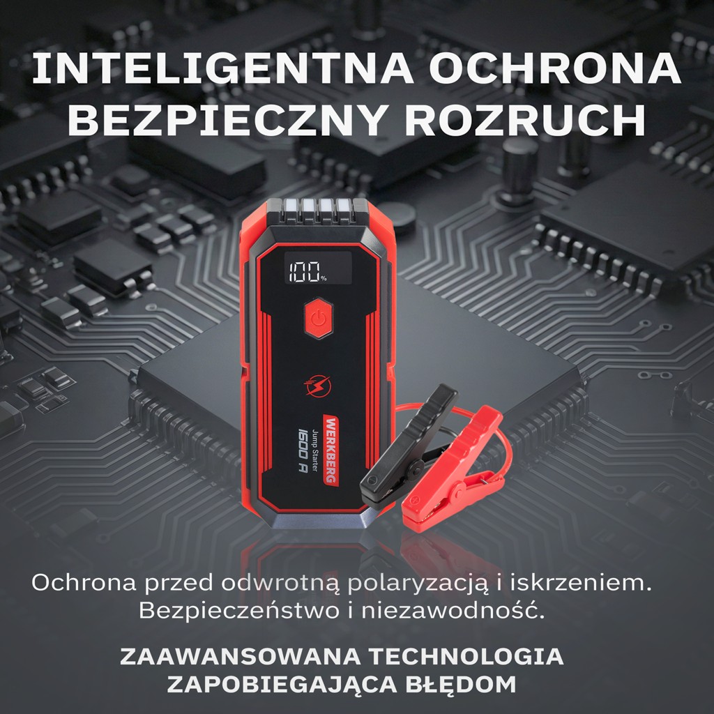 Urządzenie rozruchowe Powerbank Booster WERKBERG