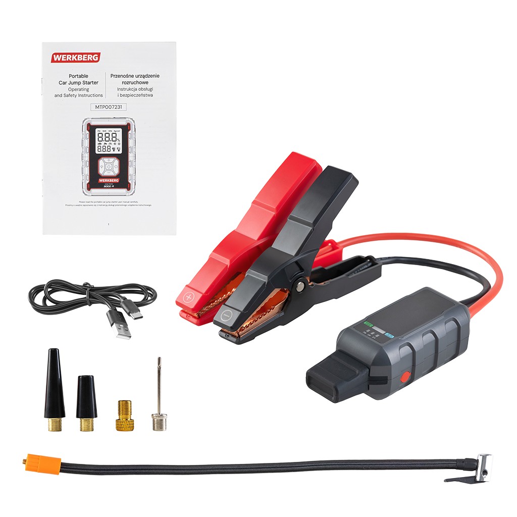 powerbank rozruchowy, urządzenie rozruchowe, jump starter, powerbank, booster do auta, przenośny rozrusznik samochodowy, awaryjne uruchamianie silnika, ładowarka samochodowa